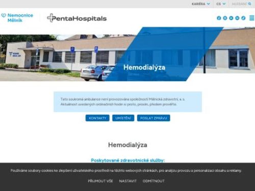 Nefrologická ambulance Fresenius Medical Care - Nemocnice Mělník - MUDr. Kateřina Nehézová