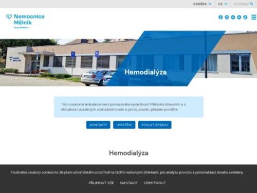 Nefrologická ambulance Fresenius Medical Care - Nemocnice Mělník - MUDr. Kateřina Nehézová