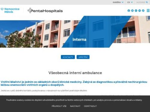 Všeobecná interní ambulance - Nemocnice Mělník
