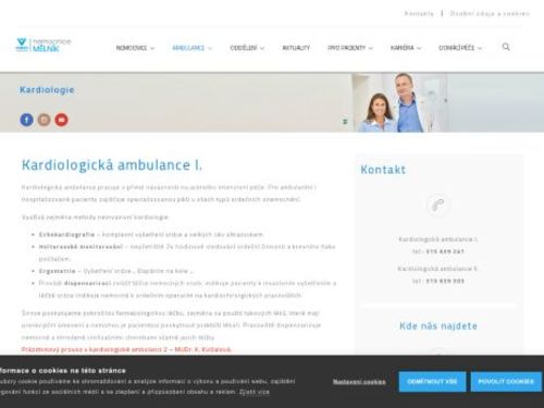 Kardiologická ambulance - Nemocnice Mělník