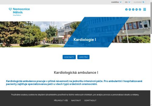 Zobrazit webové stránky Kardiologická ambulance - Nemocnice Mělník