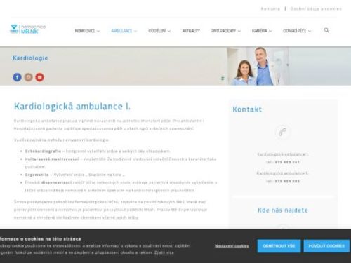 Kardiologická ambulance - Nemocnice Mělník