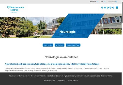 Zobrazit webové stránky Neurologická ambulance - Nemocnice Mělník