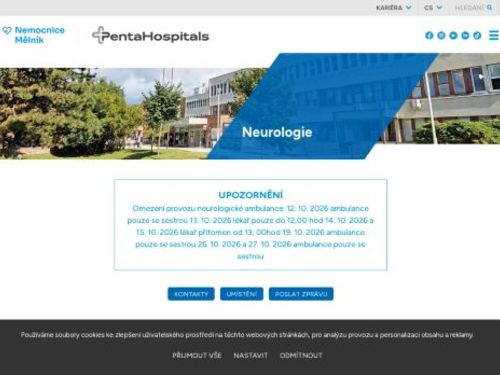 Neurologická ambulance - Nemocnice Mělník