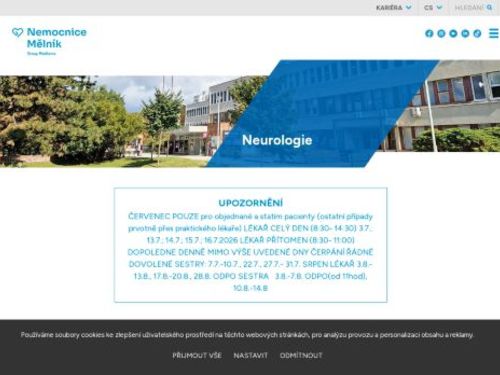 Neurologická ambulance - Nemocnice Mělník