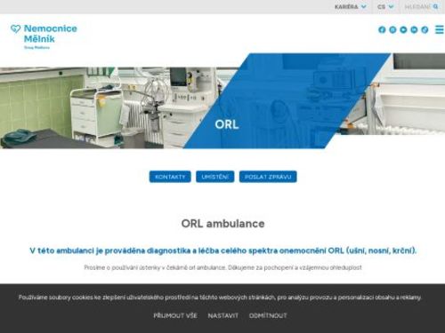 Lékařská pohotovostní služba ORL - Nemocnice Mělník