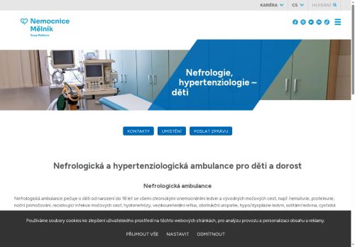 Zobrazit webové stránky Dětská nefrologická a hypertenziologická ambulance Nemocnice Mělník - Prof. MUDr. Tomáš Seeman,CSc. MBA