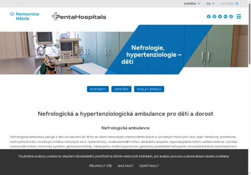 Zobrazit webové stránky Dětská nefrologická a hypertenziologická ambulance Nemocnice Mělník - Prof. MUDr. Tomáš Seeman,CSc. MBA