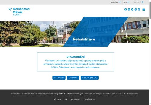 Zobrazit webové stránky Rehabilitační ambulance - Nemocnice Mělník
