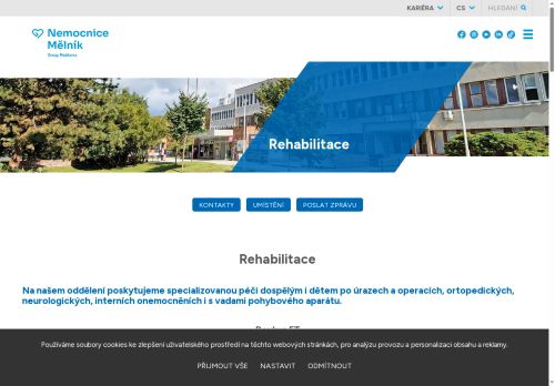 Zobrazit webové stránky Rehabilitační ambulance - Nemocnice Mělník