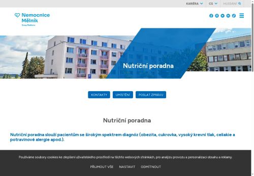 Zobrazit webové stránky Nutriční poradna - Nemocnice Mělník