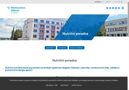 Zobrazit webové stránky Nutriční poradna - Nemocnice Mělník