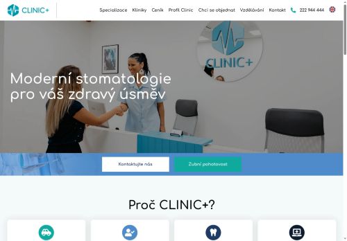Zobrazit webové stránky Zubní ordinace CLINIC+