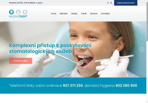 Zobrazit webové stránky Dentální studio NUOVODENT - MDDr. Bc. Vladimíra Tremelová