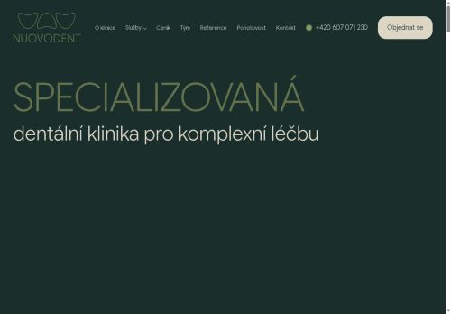 Zobrazit webové stránky Dentální studio NUOVODENT - MDDr. Bc. Vladimíra Tremelová