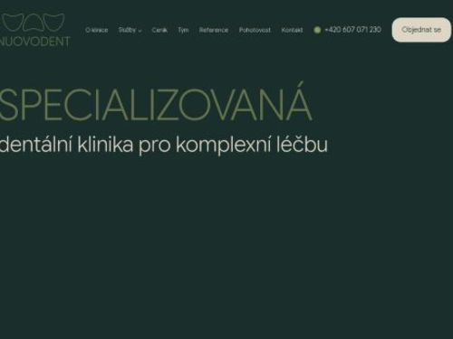 Dentální studio NUOVODENT - MDDr. Bc. Vladimíra Tremelová