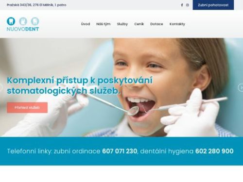 Dentální studio NUOVODENT - MDDr. Bc. Vladimíra Tremelová
