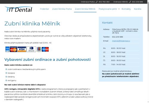 Zobrazit webové stránky Zubní klinika FIT Dental, s.r.o.
