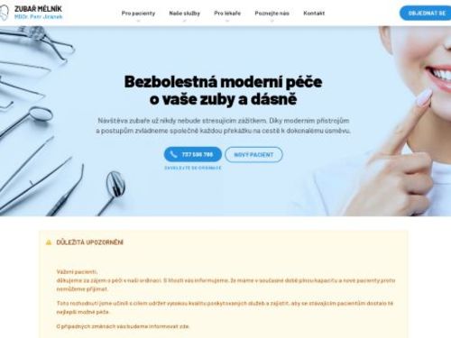 Zubní ordinace - MDDr. Petr Jiránek