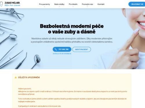 Zubní ordinace - MDDr. Petr Jiránek
