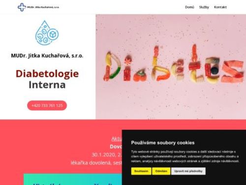 Diabetologická a interní ambulance - MUDr. Jitka Kuchařová