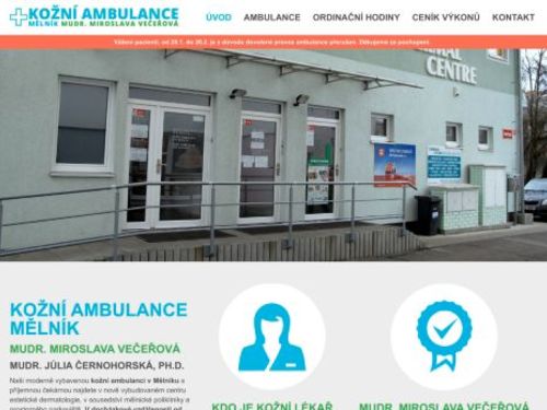 Kožní ambulance - MUDr. Miroslava Večeřová