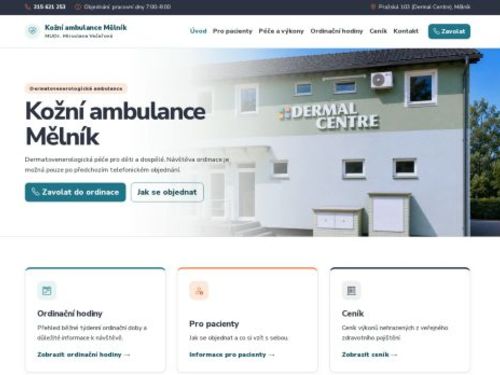 Kožní ambulance - MUDr. Miroslava Večeřová