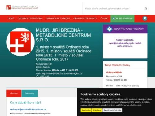 Metabolické centrum s.r.o. - MUDr. Jiří Březina