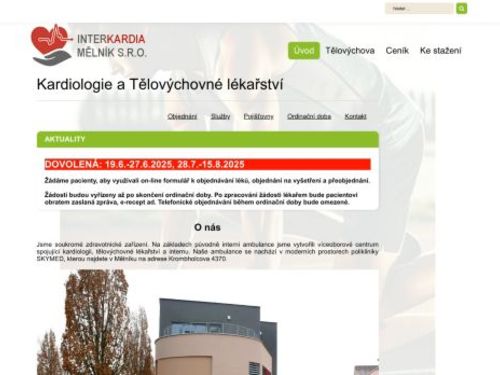 Kardiologická ambulance INTERKARDIA MĚLNÍK - MUDr. Hedvika Černá, MUDr. Mariana Votrubová