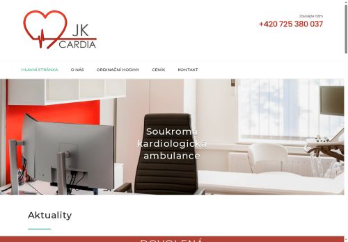 Zobrazit webové stránky Kardiologická ambulance JK CARDIA s.r.o. - MUDr. Jan Kačer