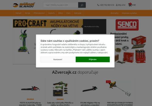 Zobrazit webové stránky Nářadí Slavkov, s.r.o.