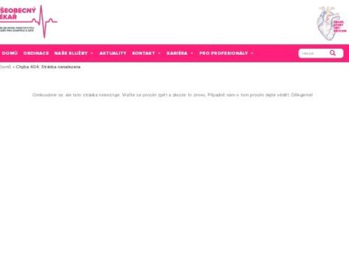 Praktický lékař pro dospělé Všeobecný lékař - ordinace Pražská 532/25