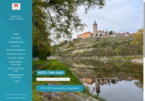 Zobrazit webové stránky Praktický lékař pro dospělé - MUDr. Petr Hartl