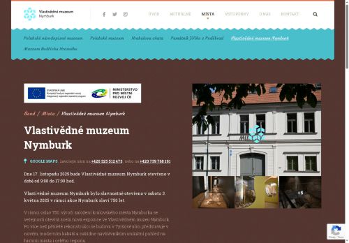 Zobrazit webové stránky Vlastivědné muzeum Nymburk