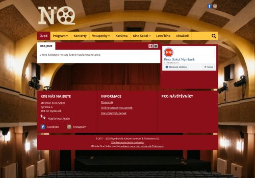 Zobrazit webové stránky Městské kino Sokol