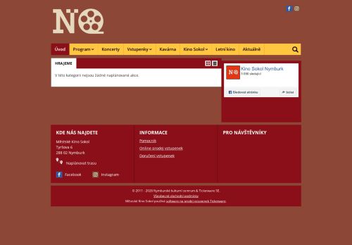 Zobrazit webové stránky Městské kino Sokol