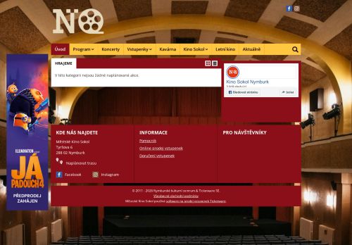 Zobrazit webové stránky Městské kino Sokol