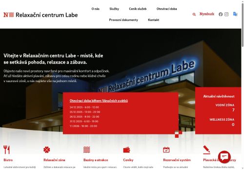 Zobrazit webové stránky Plavecký bazén Nymburk