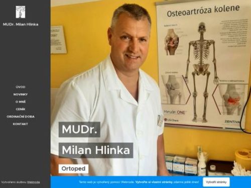 Ortopedická ambulance - MUDr. Milan Hlinka
