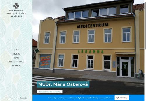 Zobrazit webové stránky Praktický lékař pro dospělé - MUDr. Mária Oškerová