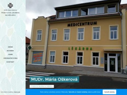 Praktický lékař pro dospělé - MUDr. Mária Oškerová