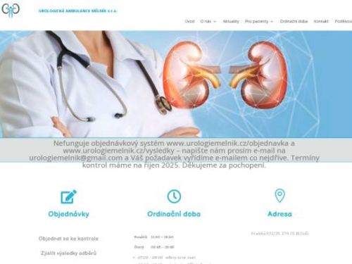 Urologická ambulance - MUDr. Barbora Nedbálková, MUDr. Alexander Nedbálek