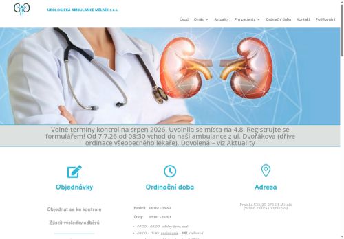 Zobrazit webové stránky Urologická ambulance - MUDr. Barbora Nedbálková, MUDr. Alexander Nedbálek
