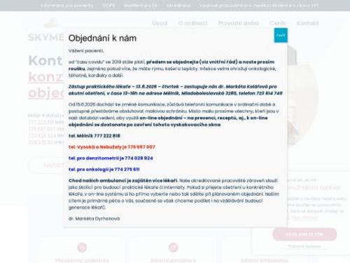 Jaterní poradna a infekční ambulance Skymed- MUDr. Markéta Dyrhonová, Ph.D.