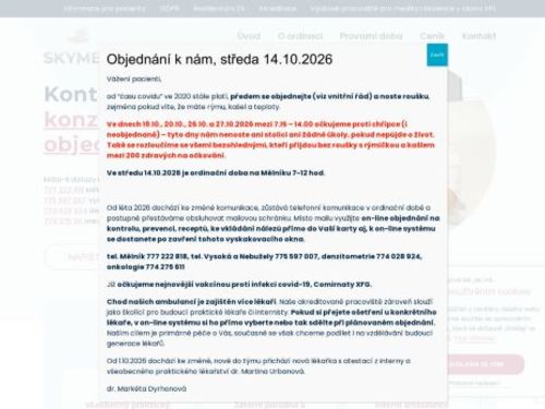 Jaterní poradna a infekční ambulance Skymed- MUDr. Markéta Dyrhonová, Ph.D.
