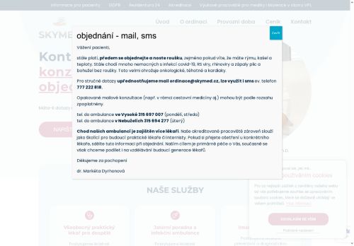 Zobrazit webové stránky Ambulance klinické onkologie Skymed - MUDr. Peter Papp