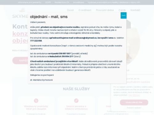 Jaterní poradna a infekční ambulance Skymed- MUDr. Markéta Dyrhonová, Ph.D.