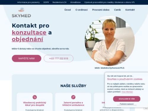 Jaterní poradna a infekční ambulance Skymed- MUDr. Markéta Dyrhonová, Ph.D.