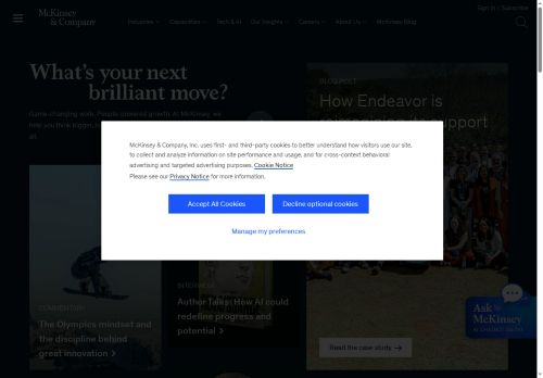 McKinsey & Company, Inc. Prague - organizační složka nabízí práci na pozici Specialisté v oblasti bezpečnosti dat a příbuzní pracovníci v obci Praha
