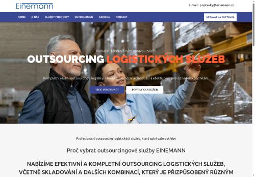 EINEMANN s.r.o. nabízí práci na pozici Skladníci, obsluha manipulačních vozíků v obci Praha